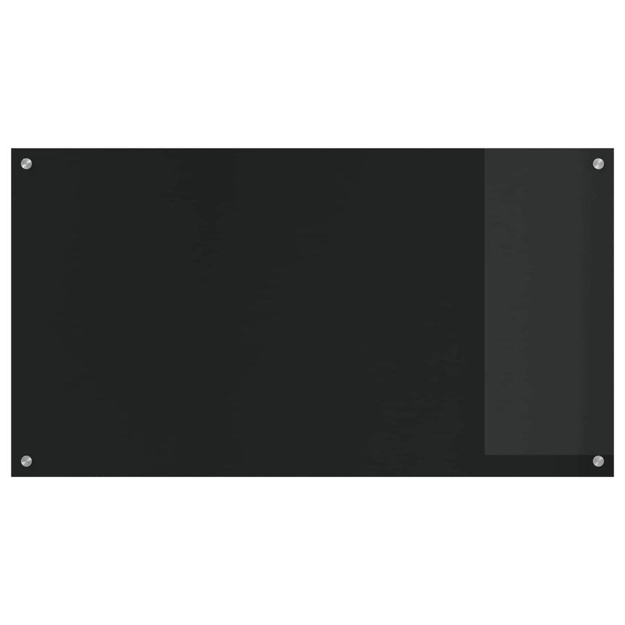 Keuken Spatscherm 110 X 60 Cm Gehard Glas Zwart 1