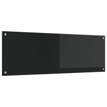 Keukenachterwand Zwart 120 x 40 cm gehard glas