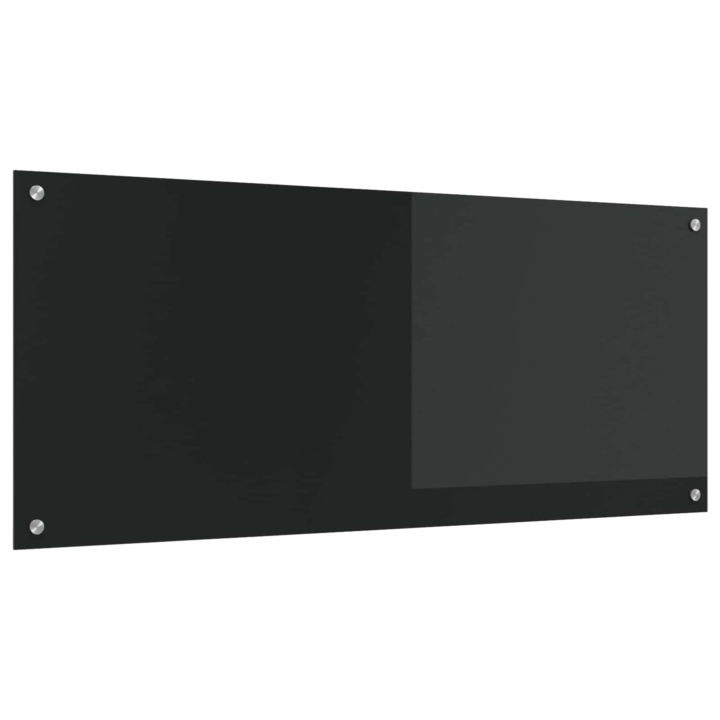 Keuken Spatscherm 120 X 50 Cm Gehard Glas Zwart 1