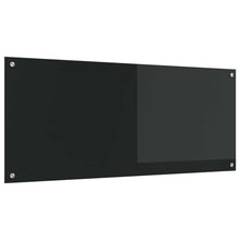 Keuken Spatscherm 120 X 50 Cm Gehard Glas Zwart 1