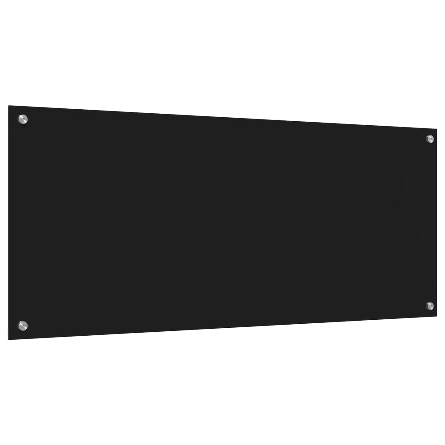 Keuken Spatscherm 120 X 50 Cm Gehard Glas Zwart 1