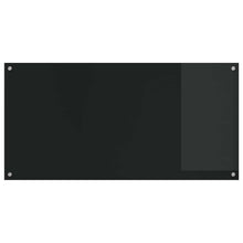 Keuken Achterwand Zwart 120 X 60 X 0,6 Cm Gehard Glas Zwart