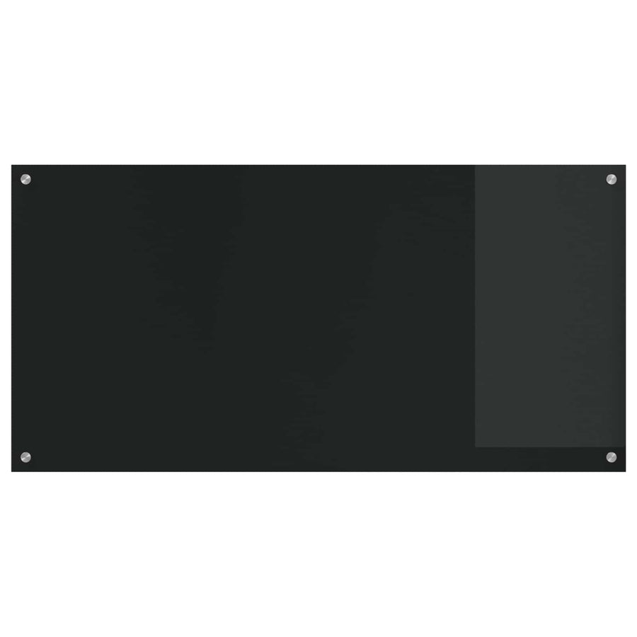 Keuken Achterwand Zwart 120 X 60 X 0,6 Cm Gehard Glas Zwart