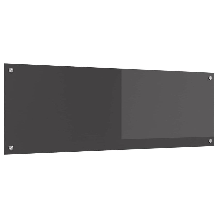 Keuken Spatscherm Donkergrijs 120 x 40 cm gehard glas