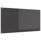 Keukenachterwand 120x60 cm gehard glas donkergrijs