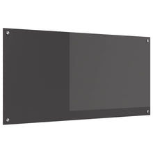 Keukenachterwand Donkergrijs 120 x 60 cm gehard glas