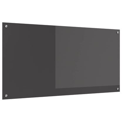 Keukenachterwand Donkergrijs 120 x 60 cm gehard glas