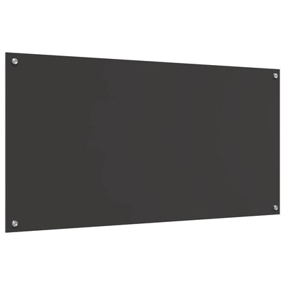 Keukenachterwand Donkergrijs 120 x 60 cm gehard glas