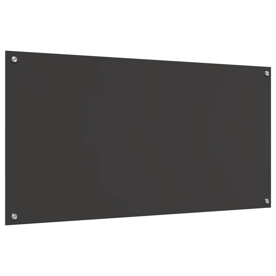 Keukenachterwand Donkergrijs 120 x 60 cm gehard glas