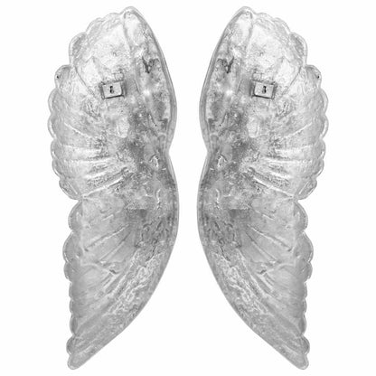 Vleugels Beeldhouwwerk 2 pcs Zilver 17 x 5 x 59 cm Aluminium
