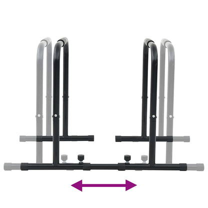 Dip Bar Zwart 116 x 66 x 74,5 cm Gepoedercoat staal