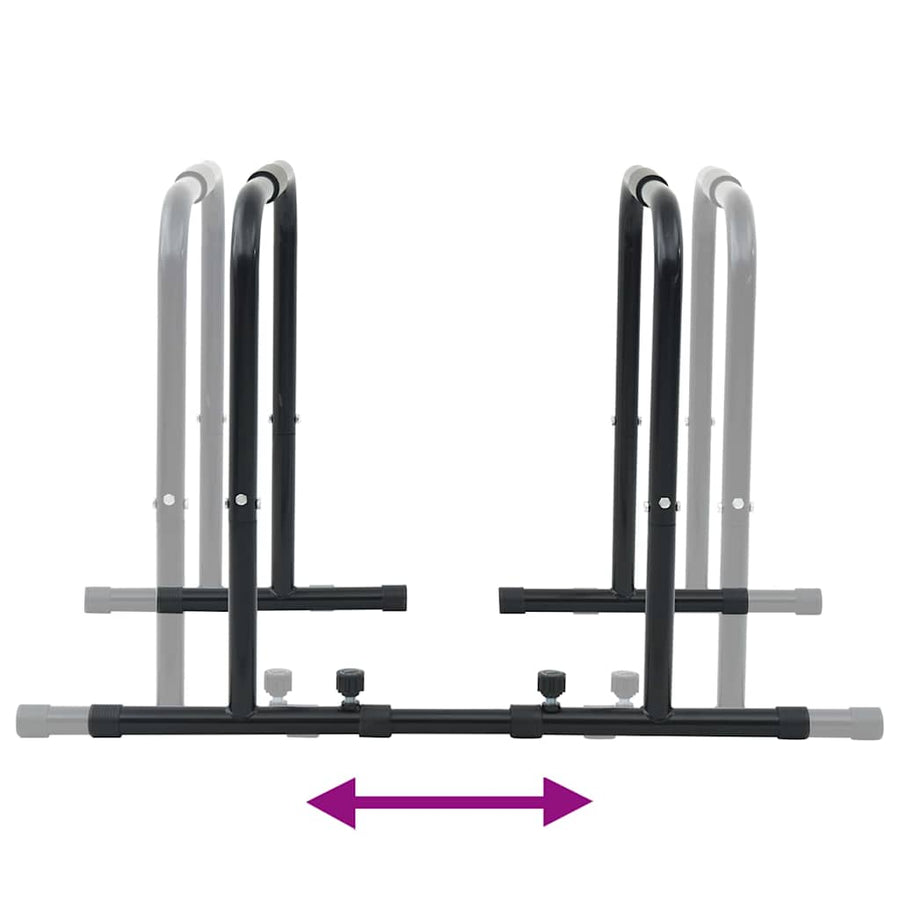 Dip Bar Zwart 116 x 66 x 74,5 cm Gepoedercoat staal