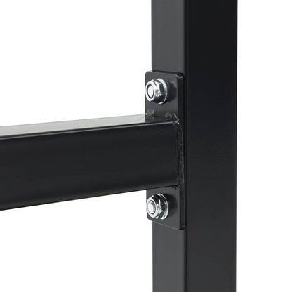 Dip station Zwart 103.5 x 66.5 x 121.5 cm Gepoedercoat staal