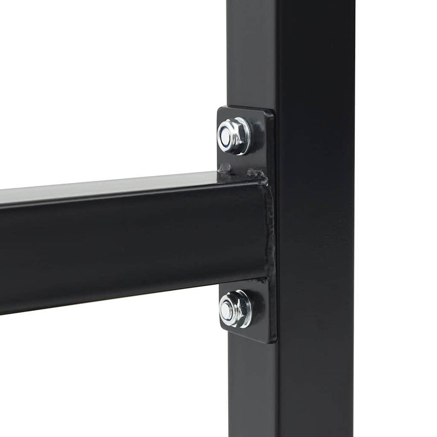 Dip station Zwart 103.5 x 66.5 x 121.5 cm Gepoedercoat staal