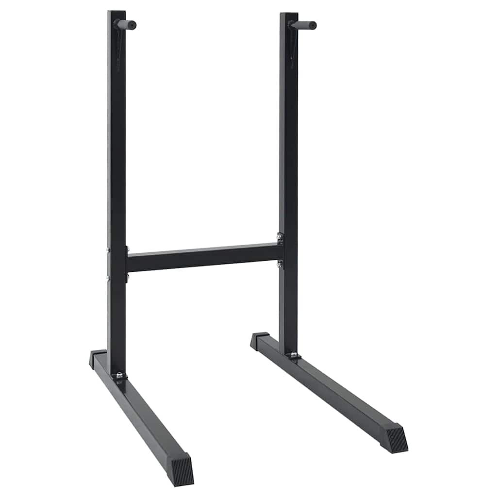 Dip station Zwart 103.5 x 66.5 x 121.5 cm Gepoedercoat staal