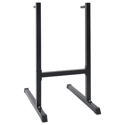 Dip station Zwart 103.5 x 66.5 x 121.5 cm Gepoedercoat staal