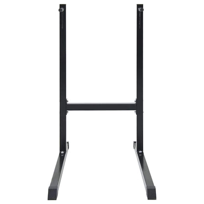 Dip station Zwart 103.5 x 66.5 x 121.5 cm Gepoedercoat staal