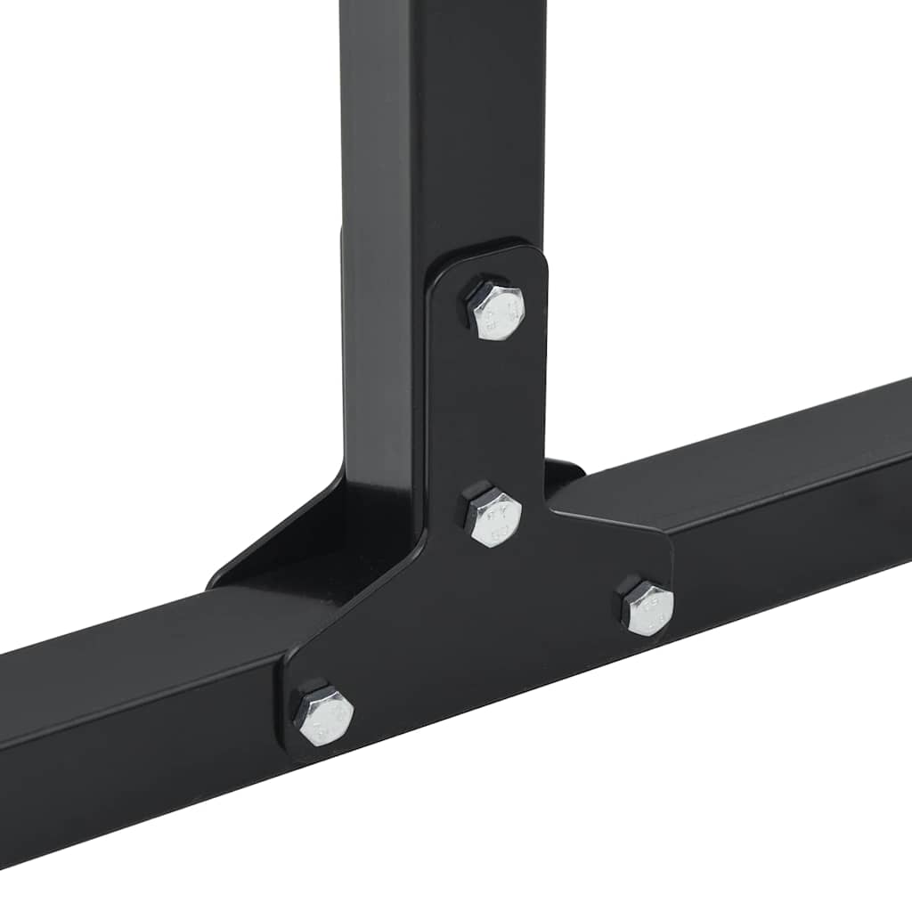 Dip station 2 pcs Zwart 55 x 90 x 104.5 cm Gepoedercoat staal
