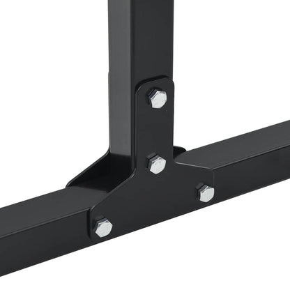 Dip station 2 pcs Zwart 55 x 90 x 104.5 cm Gepoedercoat staal
