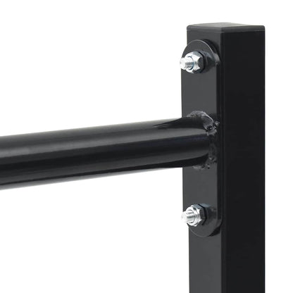 Dip station 2 pcs Zwart 55 x 90 x 104.5 cm Gepoedercoat staal