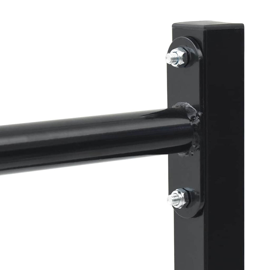 Dip station 2 pcs Zwart 55 x 90 x 104.5 cm Gepoedercoat staal