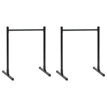 Dip station 2 pcs Zwart 55 x 90 x 104.5 cm Gepoedercoat staal