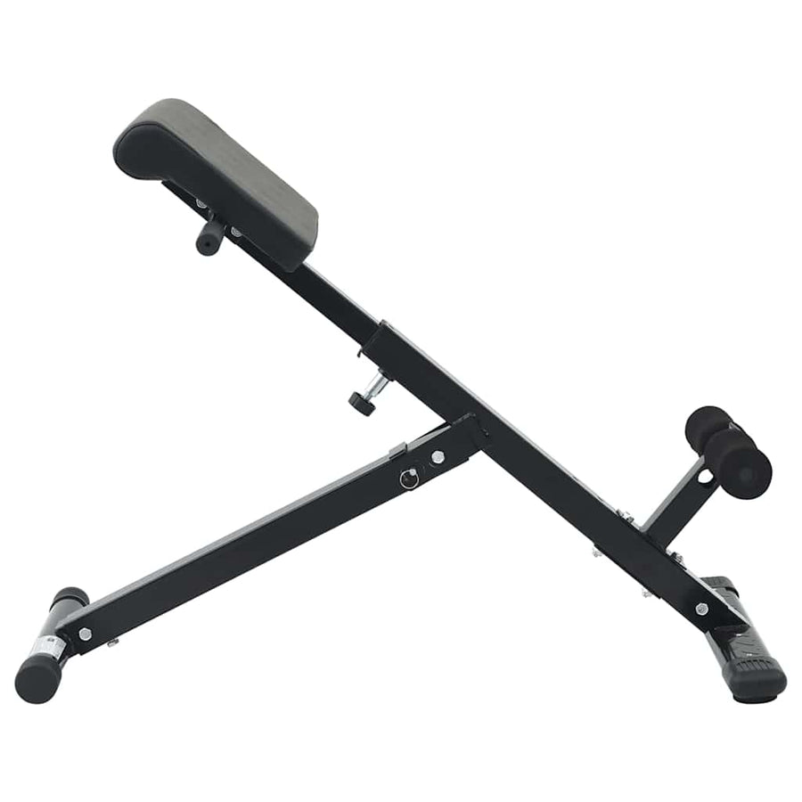 Hyperextension Bank Zwart 100,5 x 70 x 78 cm Gepoedercoat staal