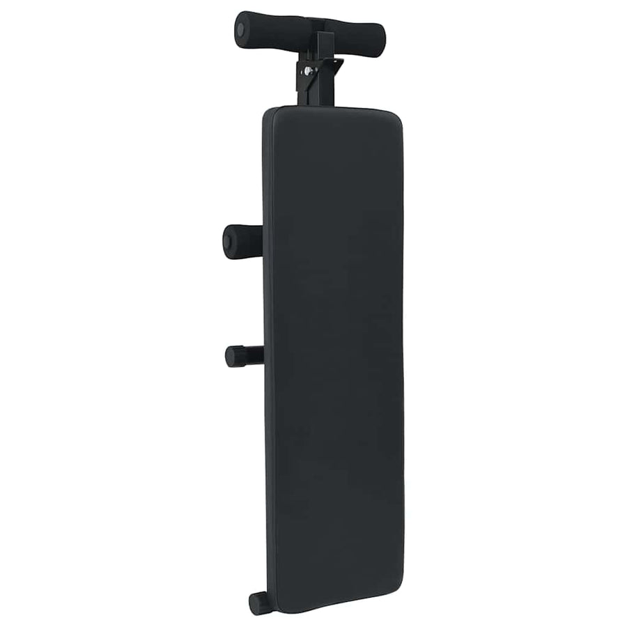 Opkrolbank Zwart 124 x 33,5 x 55 cm Gepoedercoat staal