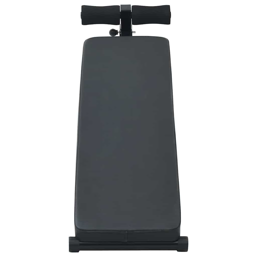Opkrolbank Zwart 124 x 33,5 x 55 cm Gepoedercoat staal