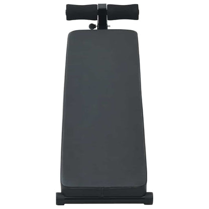 Opkrolbank Zwart 124 x 33,5 x 55 cm Gepoedercoat staal