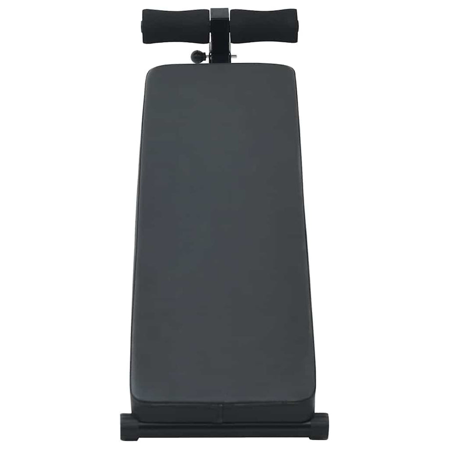 Opkrolbank Zwart 124 x 33,5 x 55 cm Gepoedercoat staal
