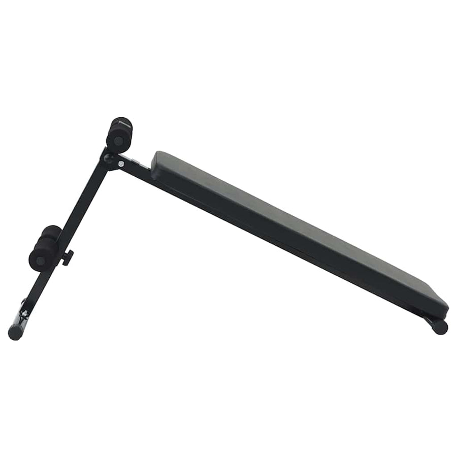 Opkrolbank Zwart 124 x 33,5 x 55 cm Gepoedercoat staal