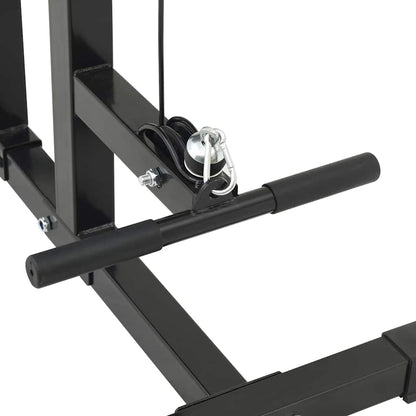 Lat pulldown machine Zwart 110 x 70 x 187 cm Gepoedercoat staal