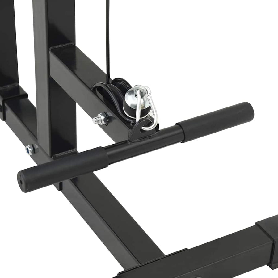 Lat pulldown machine Zwart 110 x 70 x 187 cm Gepoedercoat staal