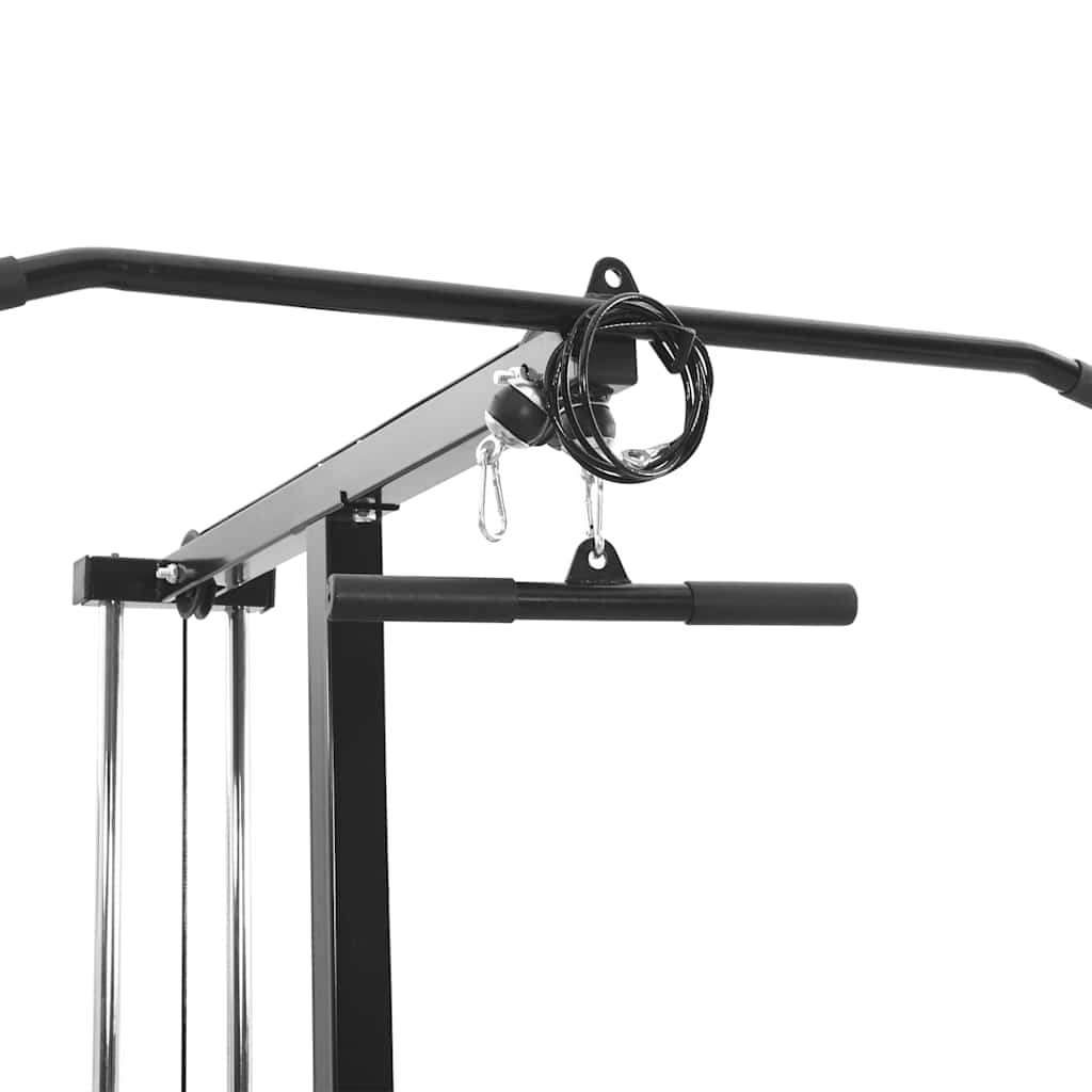 Lat pulldown machine Zwart 110 x 70 x 187 cm Gepoedercoat staal