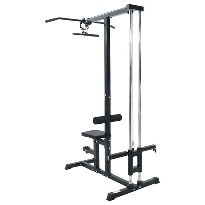 Lat pulldown machine Zwart 110 x 70 x 187 cm Gepoedercoat staal