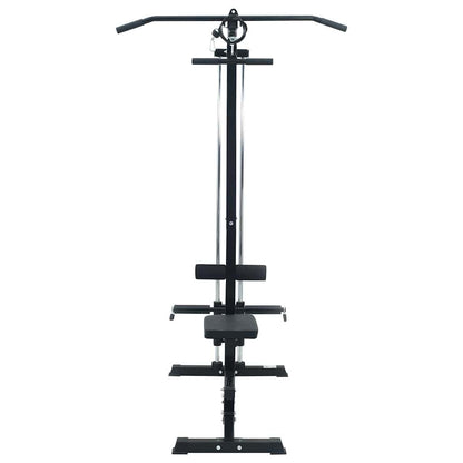 Lat pulldown machine Zwart 110 x 70 x 187 cm Gepoedercoat staal