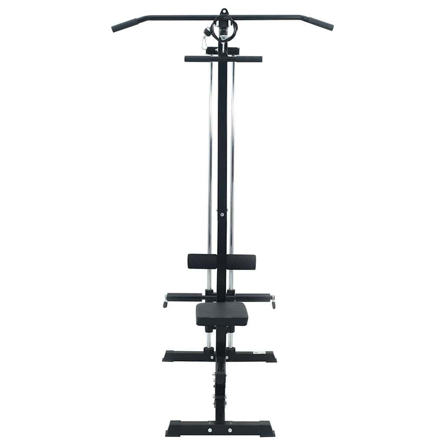 Lat pulldown machine Zwart 110 x 70 x 187 cm Gepoedercoat staal