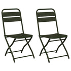 Tuinstoel opvouwbaar groen 42x52x82 cm set van 2