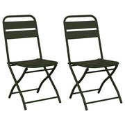Tuinstoel opvouwbaar groen 42x52x82 cm set van 2
