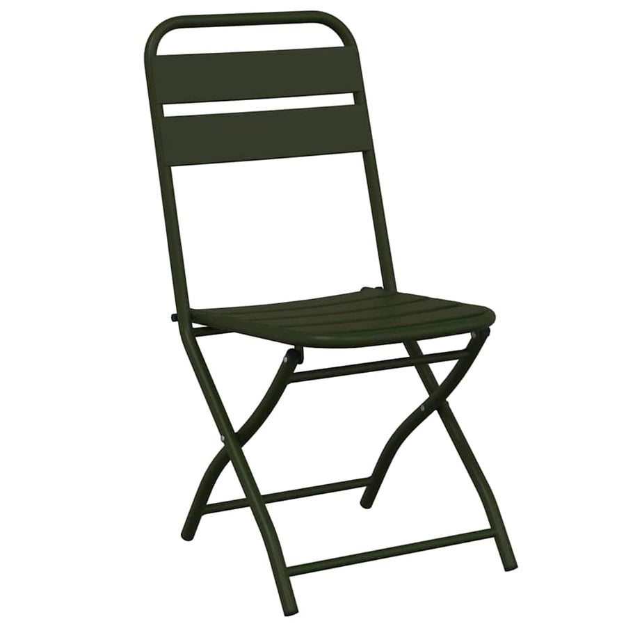 Tuin Opvouwbare Stoel 2 pcs Groen 42 x 52 x 82 cm