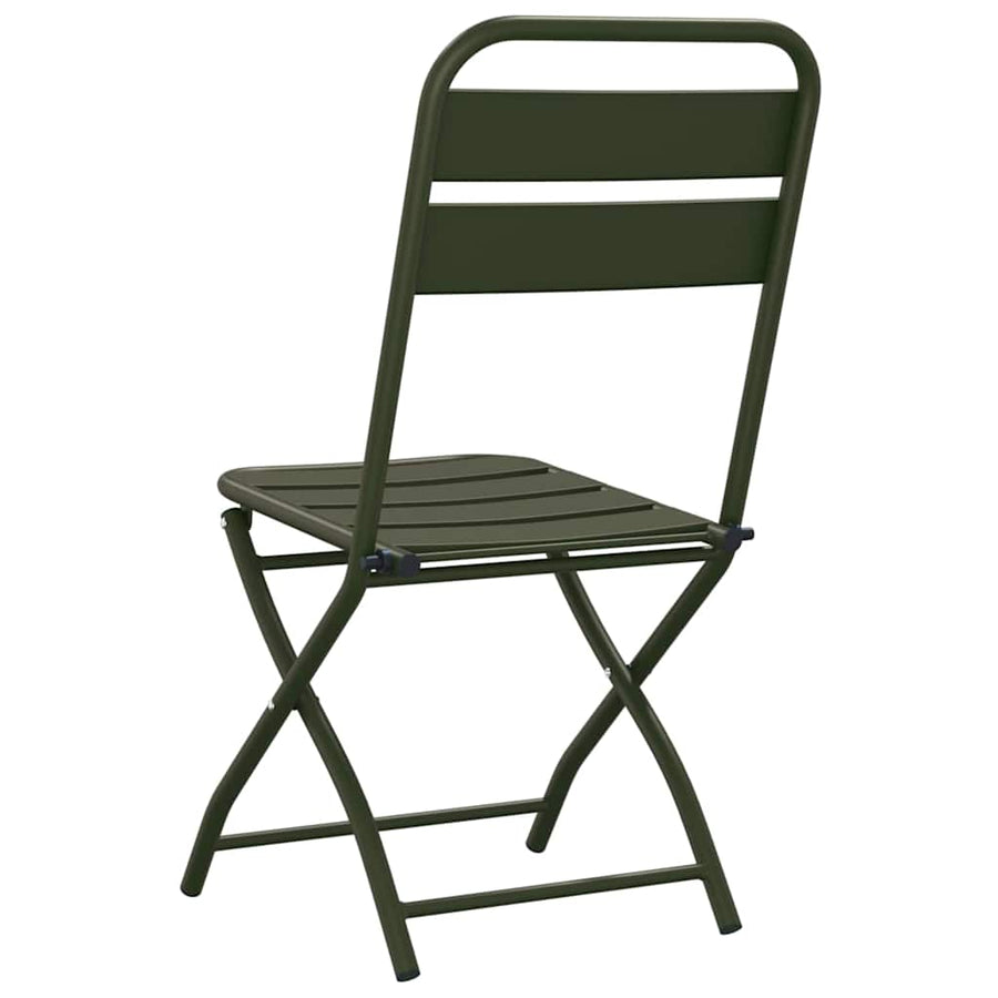 Tuin Opvouwbare Stoel 2 pcs Groen 42 x 52 x 82 cm