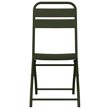 Tuin Opvouwbare Stoel 2 pcs Groen 42 x 52 x 82 cm