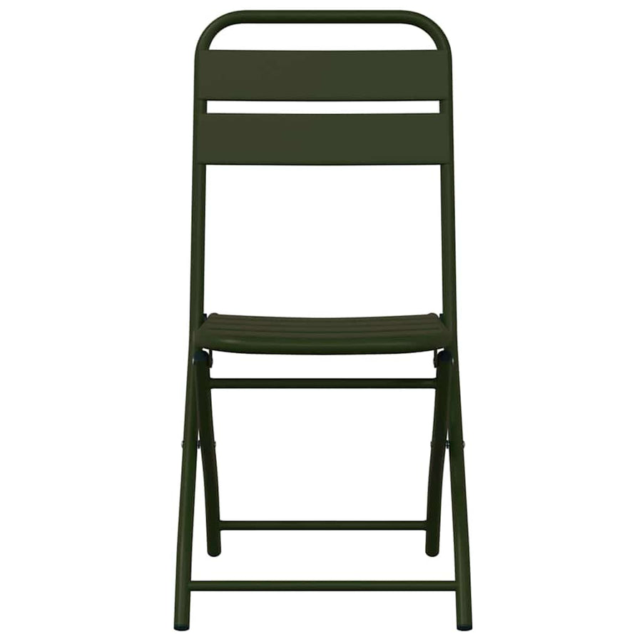 Tuin Opvouwbare Stoel 2 pcs Groen 42 x 52 x 82 cm