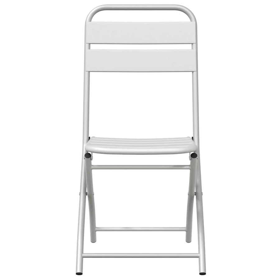 Tuin Opvouwbare Stoel 2 pcs Wit 42 x 52 x 82 cm