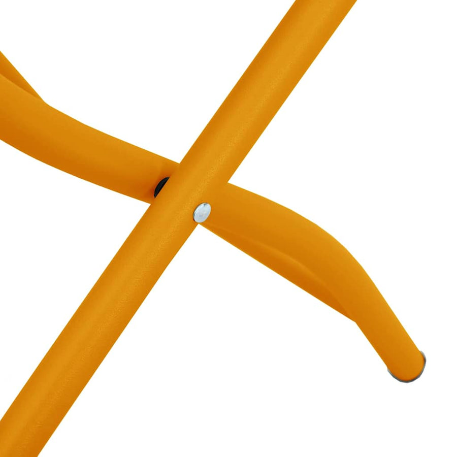 Tuin Opvouwbare Stoel 2 pcs Mosterdgeel 42 x 52 x 82 cm