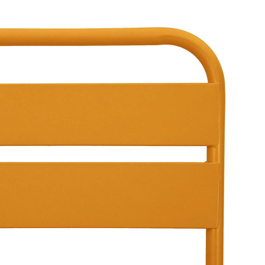 Tuin Opvouwbare Stoel 2 pcs Mosterdgeel 42 x 52 x 82 cm