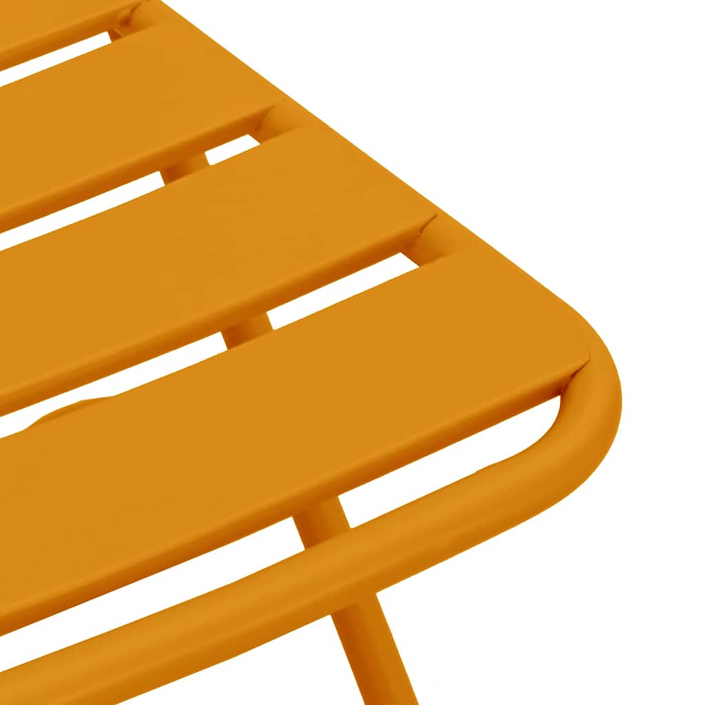 Tuin Opvouwbare Stoel 2 pcs Mosterdgeel 42 x 52 x 82 cm