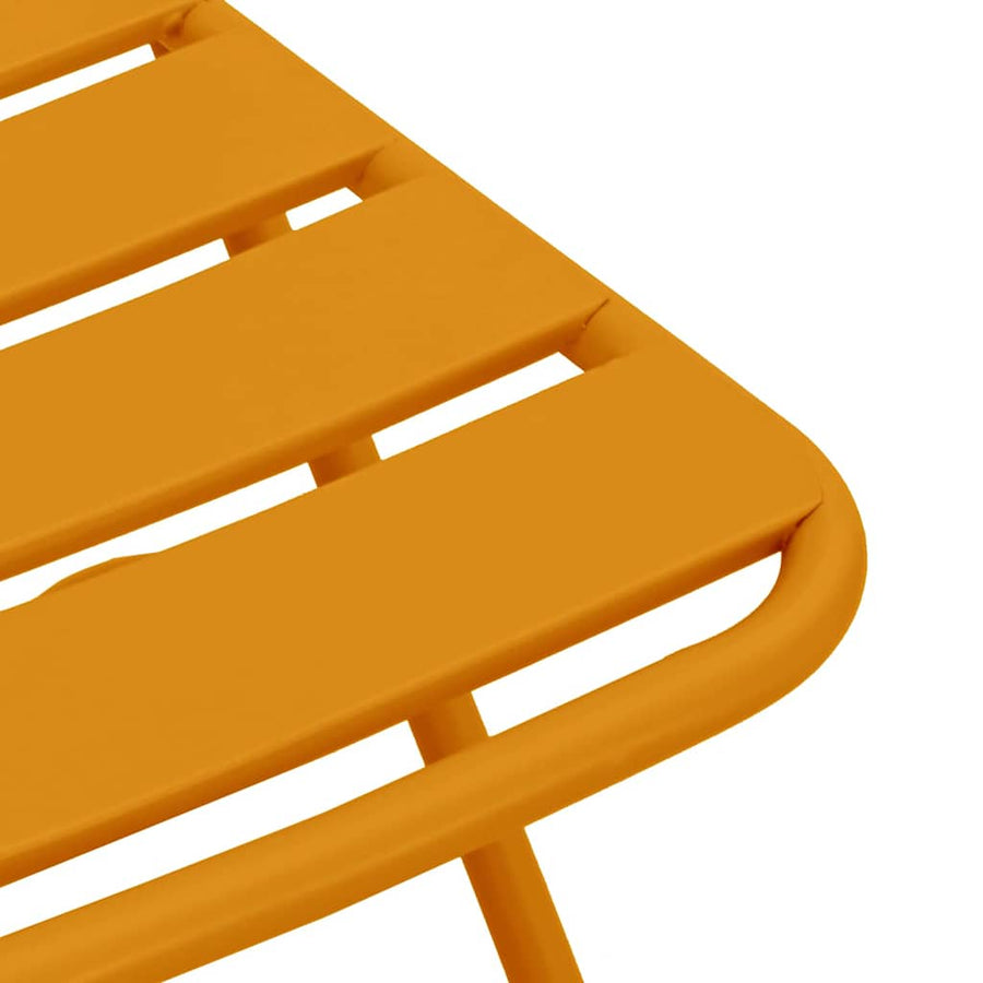 Tuin Opvouwbare Stoel 2 pcs Mosterdgeel 42 x 52 x 82 cm