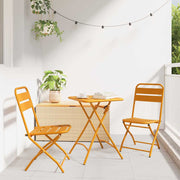 Tuinstoel opvouwbaar mosterdgeel 42x52x82 cm
